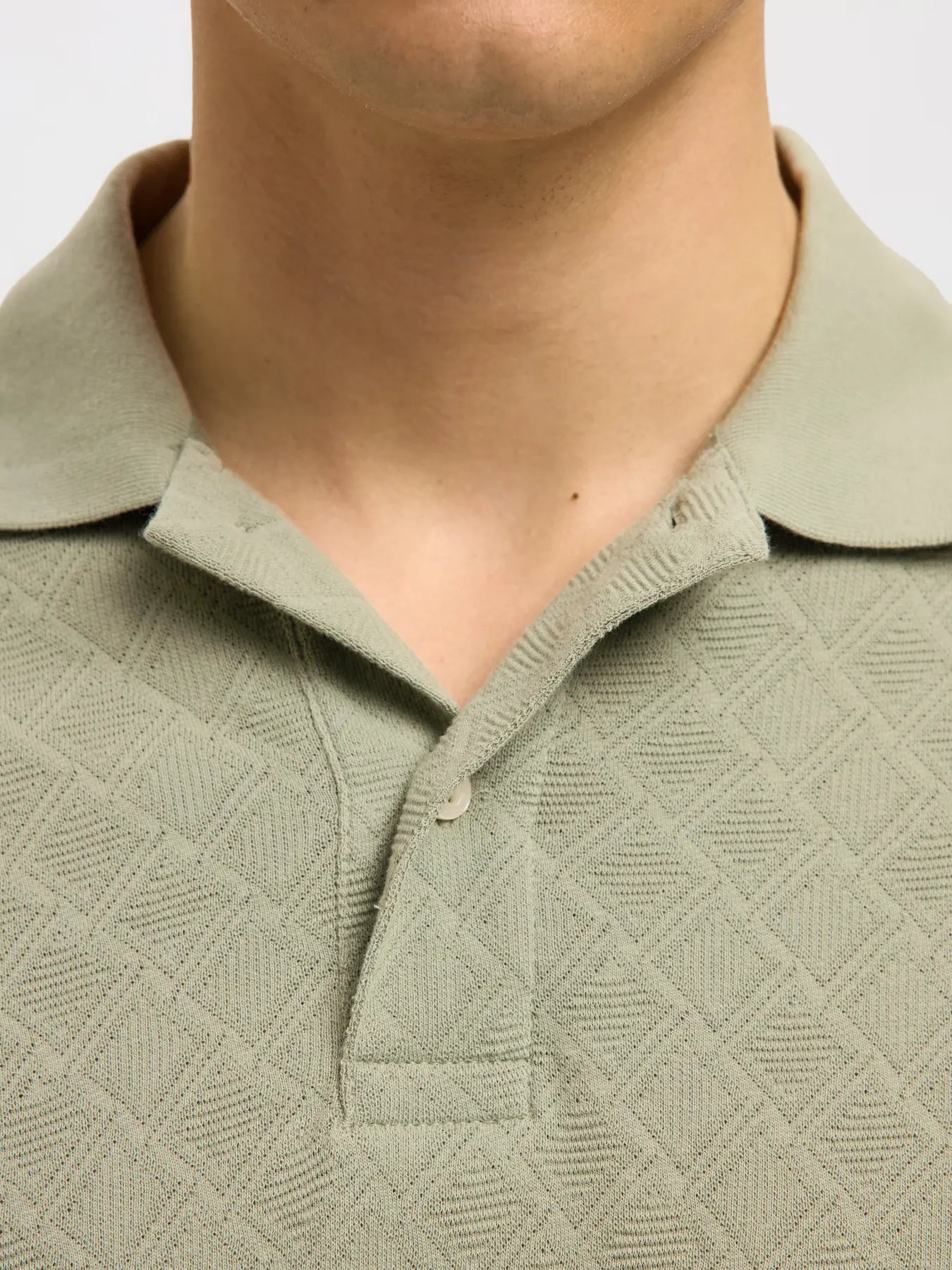 POLO M.C. SLHPAUL JACQUARD
