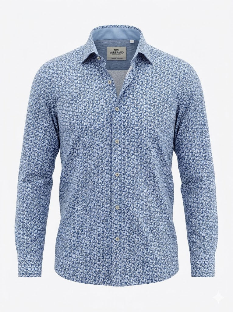 Camisa Slim Microestampada