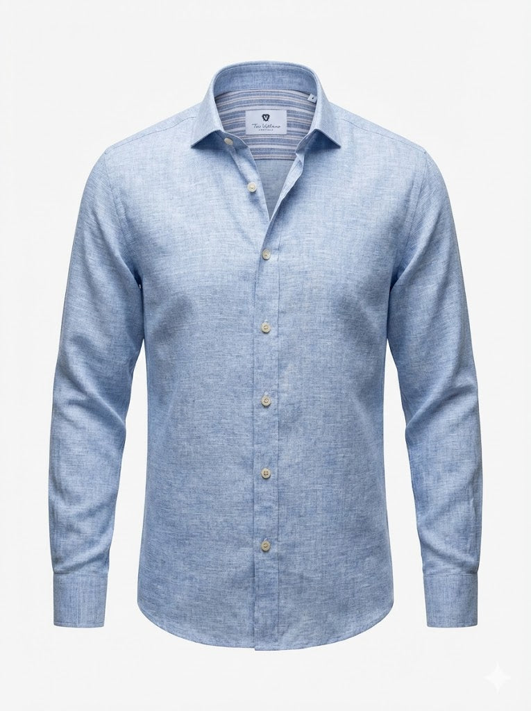 Camisa Regular lino/algodón