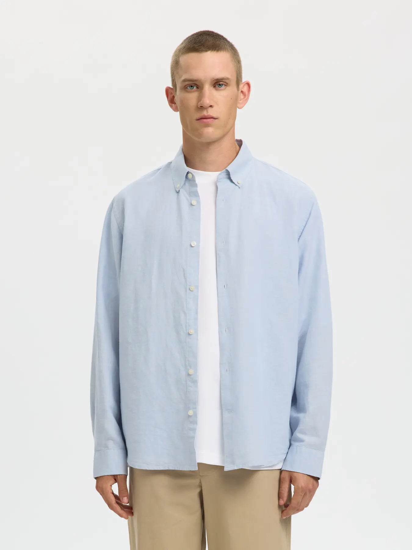 Camisa Larga de Lino